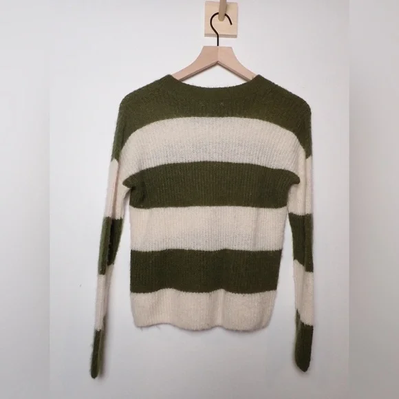 Madewell Tibbed Crewneck Cropped Oversized Sweater size XXS - Picture 4 of 8